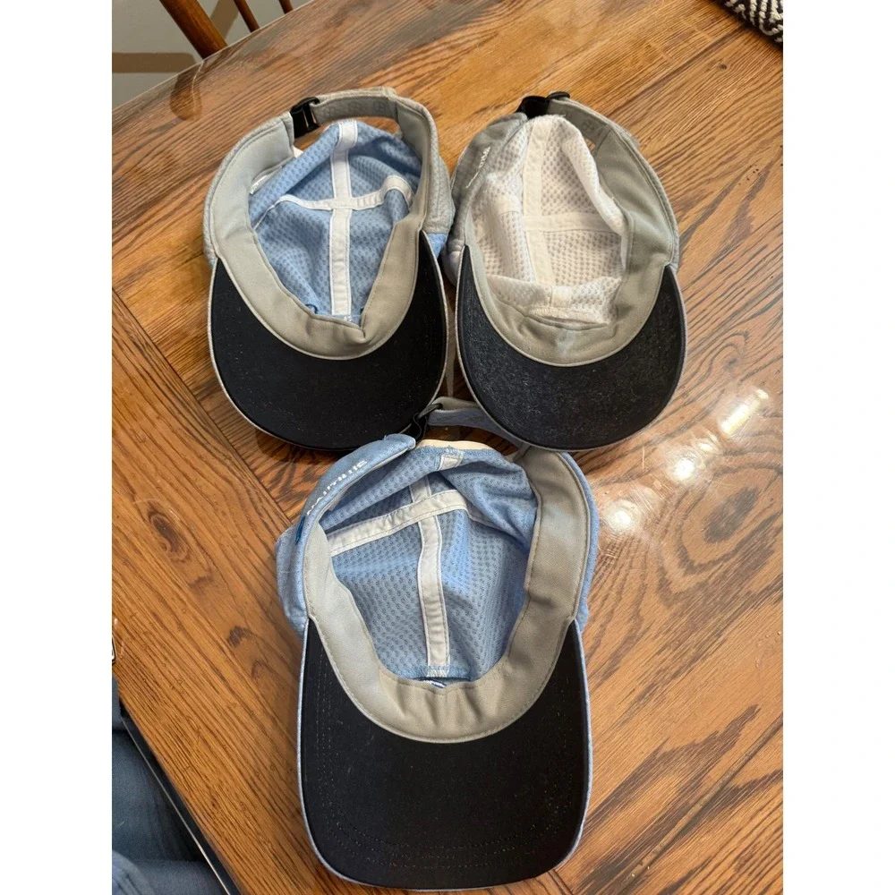 Pearl Izumi Nautilus Hat Bundle Women OS Blue White Mesh Cycling Running Caps